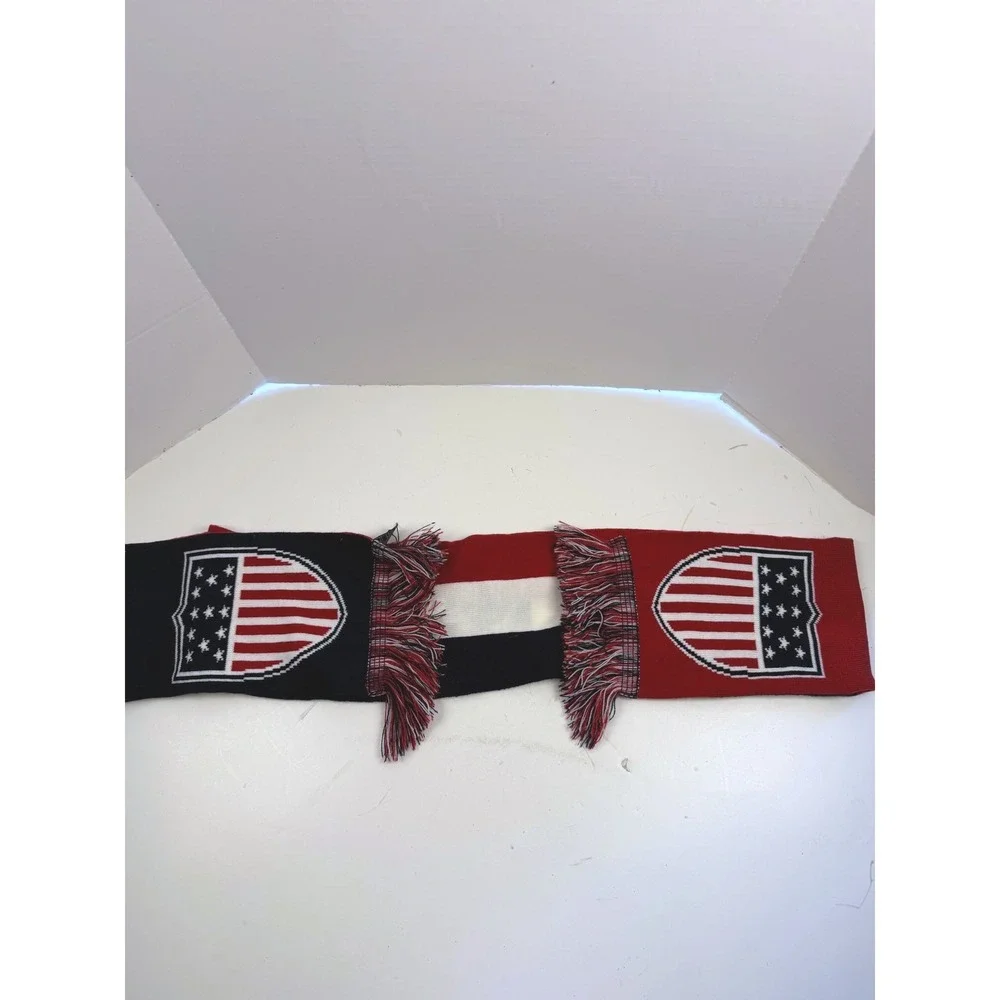 Fanatics Team USA Olympic Scarf and Mittens Set Red White Blue Winter Knit New